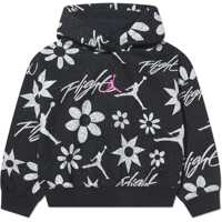 Bluze de trening Nike Air Jordan Floral Patterned Fleeced Cotton Blend Hoodie