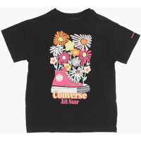 Tricouri Converse All Star Chcuk Taylor Floral Printed Boyfriend Crew-Neck T-S