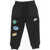Nike Fleeced Cotton Blend Joggers With 3 Pockets Black