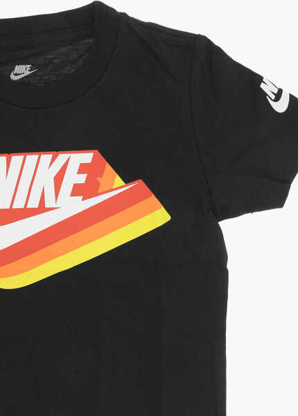 Tricouri Nike Logo Printed Crew-Neck T-Shirt Black Baieti (BM 14096213) 2