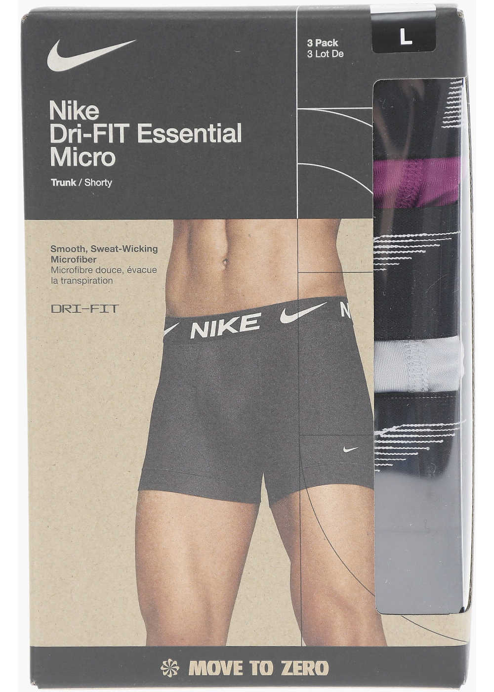 Lenjerie intima Nike Set Of 3 Dri-Fit Boxer With Logoed Elastic Band Multicolor Barbati (BM 14096216) 3