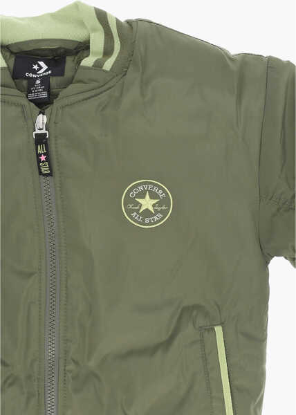 Jachete Converse All Star Chuck Taylor Padded Bomber With Fleeced Inner Green Baieti (BM 14096228) 2