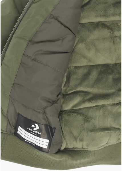 Jachete Converse All Star Chuck Taylor Padded Bomber With Fleeced Inner Green Baieti (BM 14096228) 4