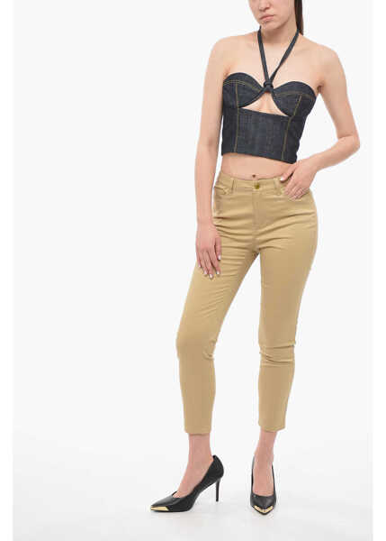 Bluze THE MANNEI Cut-Out Aspos Corset With Contrasting Stitching Blue Femei (BM 14096450) 4