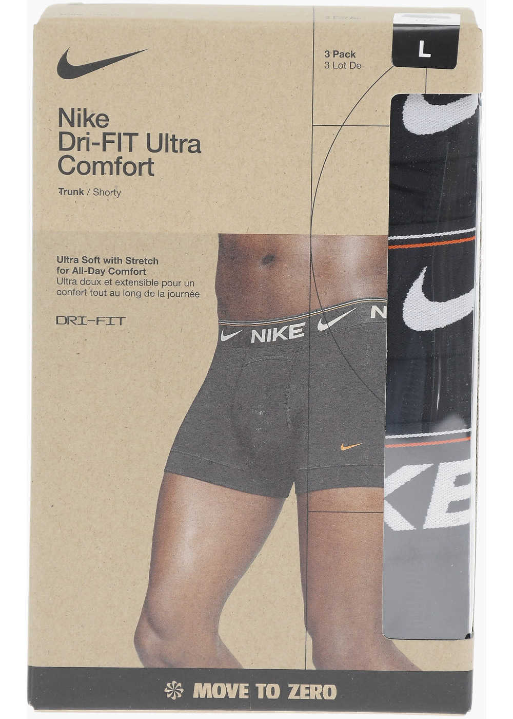 Lenjerie intima Nike Logoed Waist Band 3 Pairs Of Boxers Set Black Barbati (BM 14103635) 3