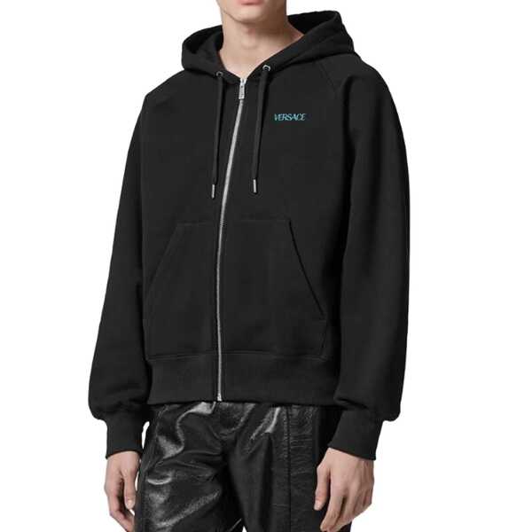 Bluze de trening Versace Versace Hooded Sweatshirt Black Barbati (BM 14104607) 2