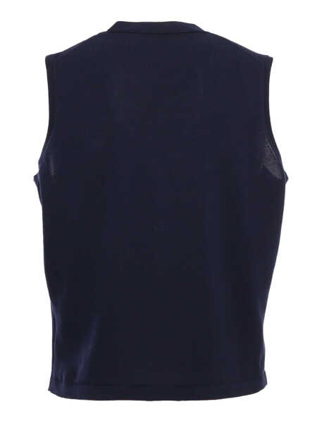 Pulovere casual Kangra Blue knitted vest Blue Barbati (BM 14104700) 2