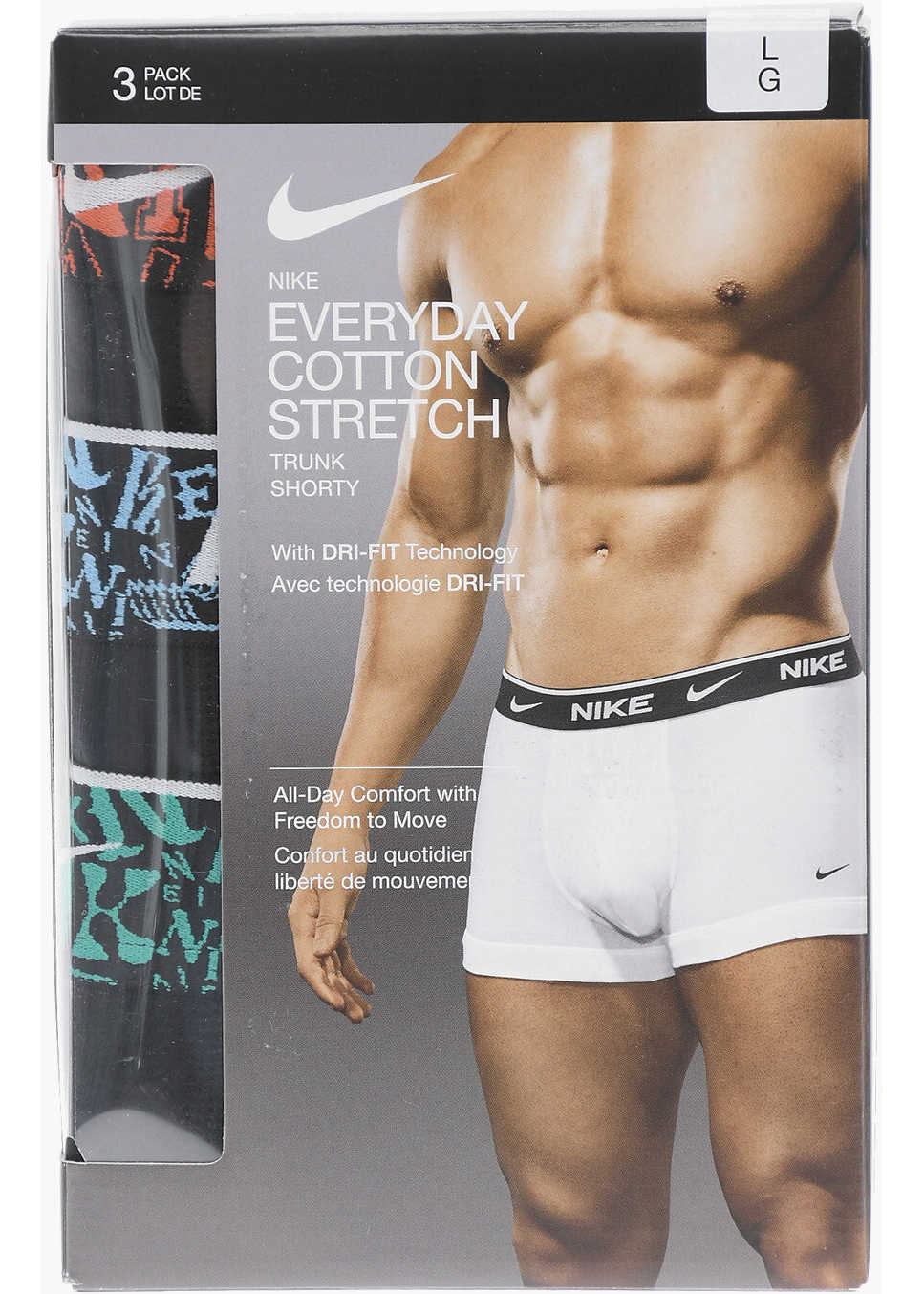 Lenjerie intima Nike Logoed Waist Band 3 Pairs Of Boxers Set Black Barbati (BM 14104952) 3