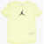 Nike Air Jordan Solid Color Crew-Neck T-Shirt With Printed Logo Yellow