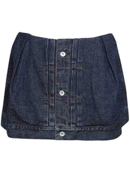 Pantaloni scurti Sacai Sacai Denim Shorts BLUE Femei (BM 14114009) 1