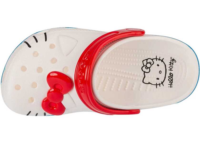 Papuci Crocs Classic Hello Kitty Iam Kids Clog White Fete (BM 14118383) 3
