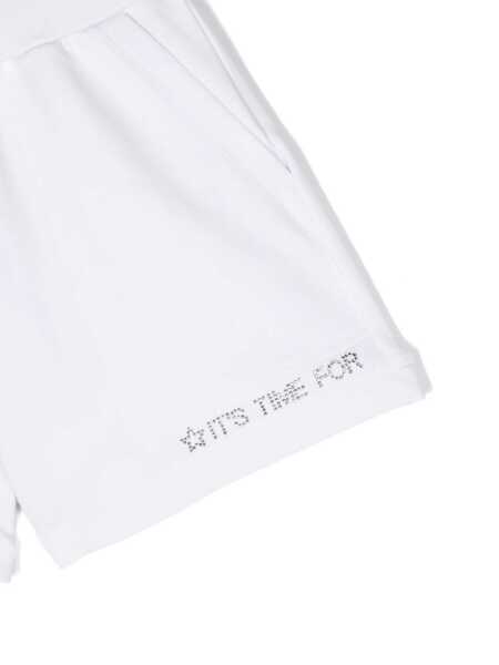 Pantaloni scurti Monnalisa White fleece shorts White Fete (BM 14125628) 3