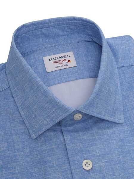 Camasi casual Mazzarelli Camicie Light blue shirt Light Blue Barbati (BM 14125835) 2