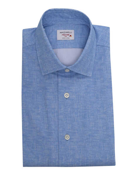 Camasi casual Mazzarelli Camicie Light blue shirt Light Blue Barbati (BM 14125835) 1