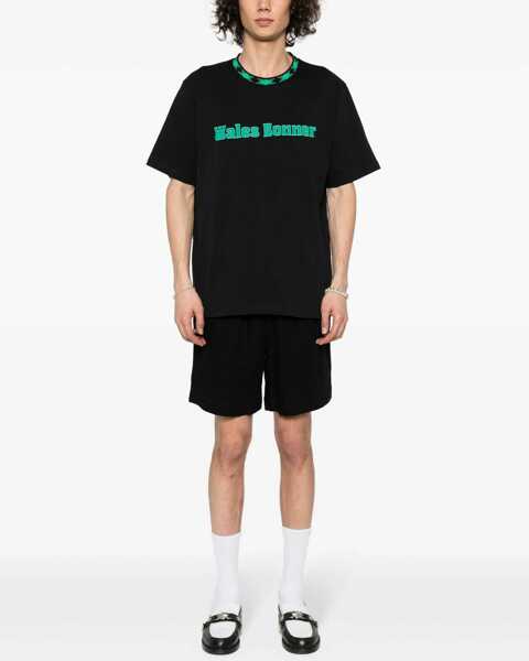 Tricouri WALES BONNER Cotton T-Shirt BLACK Barbati (BM 14127497) 2