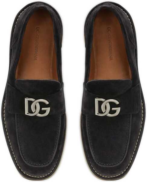 Mocasini Dolce & Gabbana Suede Loafer BLUE Barbati (BM 14127527) 4