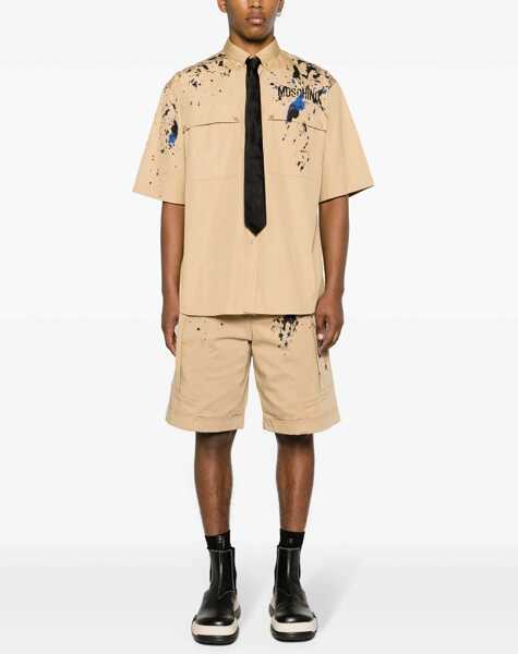 Pantaloni scurti Moschino Bermuda Cargo BEIGE Barbati (BM 14127710) 2