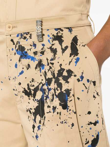 Pantaloni scurti Moschino Bermuda Cargo BEIGE Barbati (BM 14127710) 5