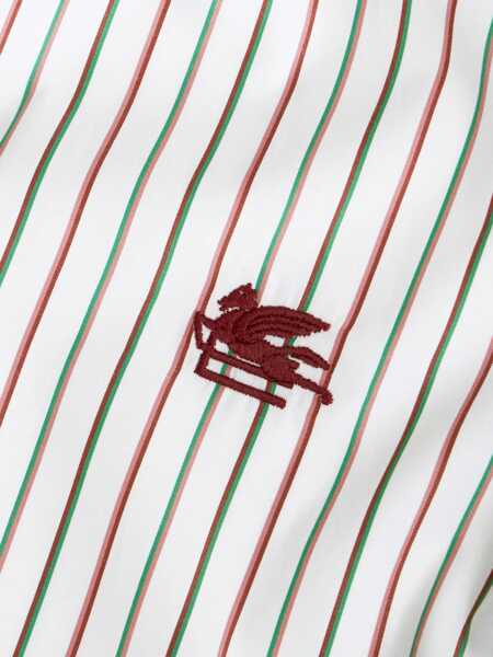 Camasi casual ETRO Pegasus Logo Shirt WHITE Barbati (BM 14127881) 5