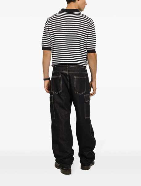 Tricouri Polo Dolce & Gabbana V-Neck Polo Shirt MULTICOLOUR Barbati (BM 14128004) 4