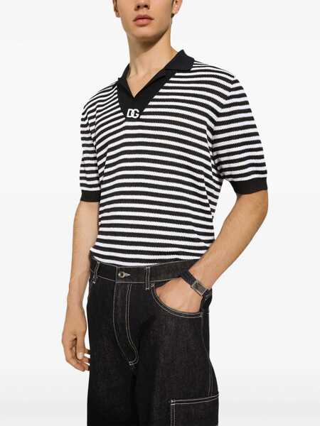 Tricouri Polo Dolce & Gabbana V-Neck Polo Shirt MULTICOLOUR Barbati (BM 14128004) 5