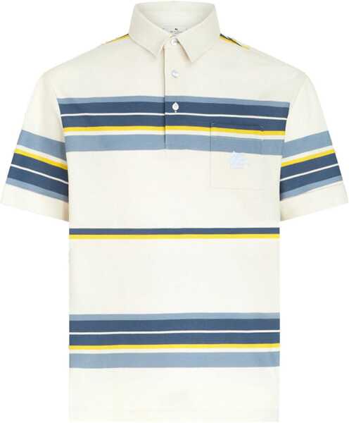 Tricouri Polo ETRO Polo Shirt With Pegasus Embroidery IVORY Barbati (BM 14128517) 1