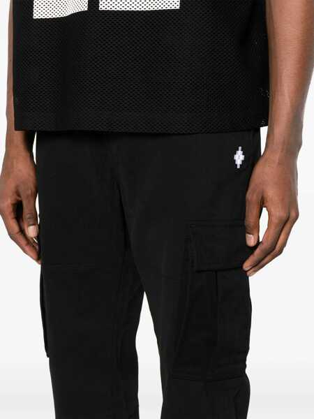 Pantaloni casual Marcelo Burlon Cargo Pants BLACK Barbati (BM 14128736) 5