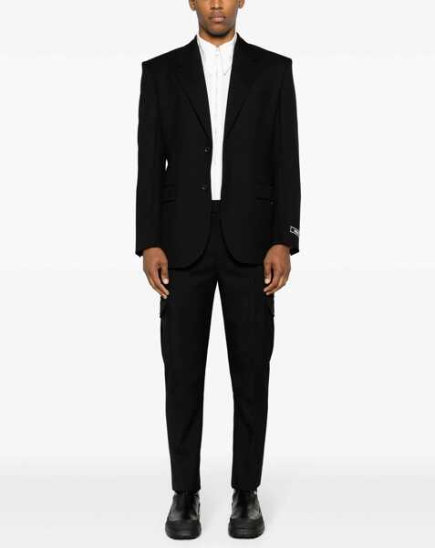 Pantaloni casual Alexander McQueen Military Pants BLACK Barbati (BM 14129087) 2