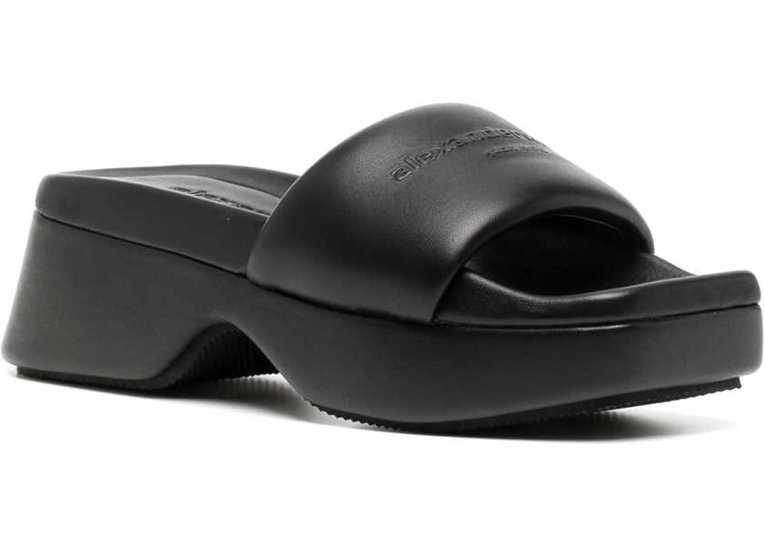 Sandale Alexander Wang Sandal With Logo BLACK Femei (BM 14129114) 2