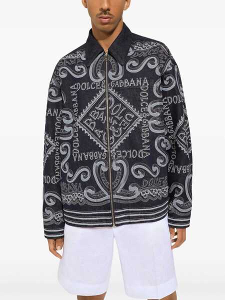 Cardigane Dolce & Gabbana Navy Print Cardigan BLUE Barbati (BM 14129777) 5