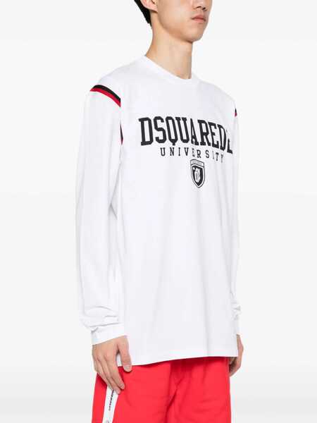 Bluze de trening DSQUARED2 Sweatshirt With Logo WHITE Barbati (BM 14129996) 3
