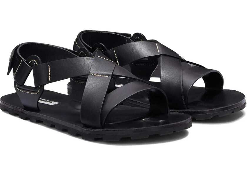 Sandale Jil Sander Low Sandal. BLACK Barbati (BM 14130194) 2