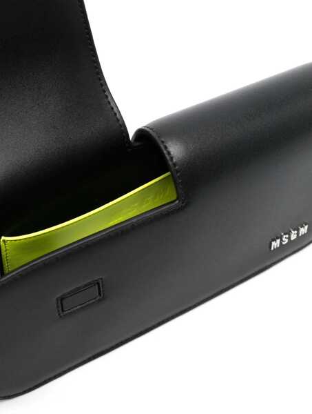 Genti de umar MSGM Baguette Bag With Double Flap And Logo BLACK Femei (BM 14130293) 5