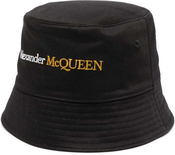 Sepci Alexander McQueen Bucket Hat With Logo BLACK Barbati (BM 14130479) 1