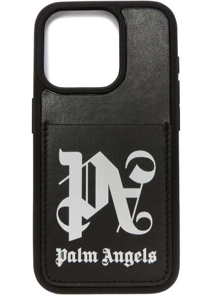 Huse mobil & tablete Palm Angels Case For Iphone 15 BLACK Barbati (BM 14130503) 1