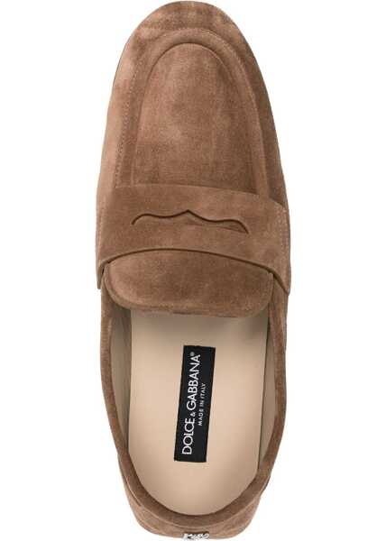 Mocasini Dolce & Gabbana Leather Drivers BEIGE Barbati (BM 14130596) 4