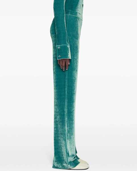 Pantaloni casual Jil Sander Wide Leg Pants AZURE Femei (BM 14130707) 5