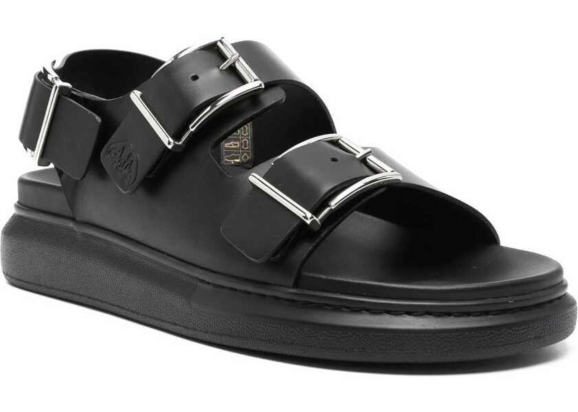 Sandale Alexander McQueen Leather Sandal BLACK Barbati (BM 14130770) 2