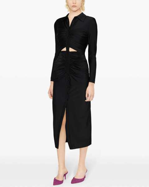 Rochii casual Self-Portrait Midi Dress BLACK Femei (BM 14130899) 3