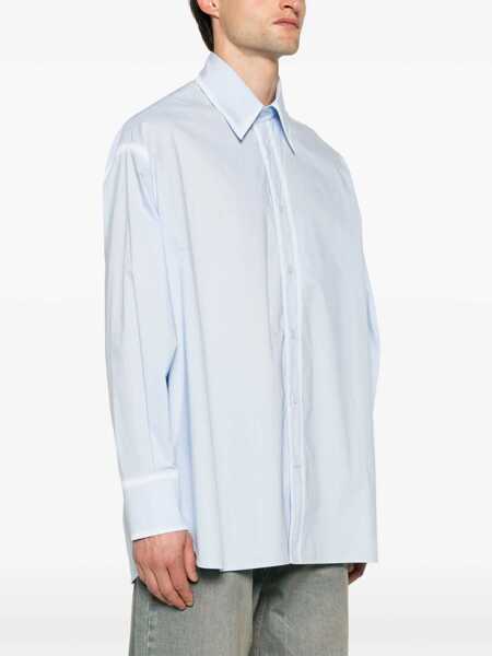Camasi casual MM6 Maison Margiela Oversize Fit Shirt AZURE Barbati (BM 14131034) 3