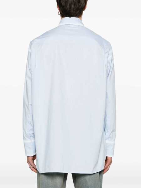 Camasi casual MM6 Maison Margiela Oversize Fit Shirt AZURE Barbati (BM 14131034) 4