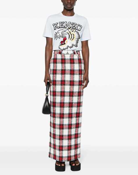 Tricouri Kenzo T-Shirt With Tiger Embroidery AZURE Femei (BM 14131166) 2