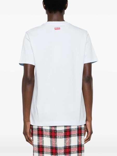 Tricouri Kenzo T-Shirt With Tiger Embroidery AZURE Femei (BM 14131166) 4