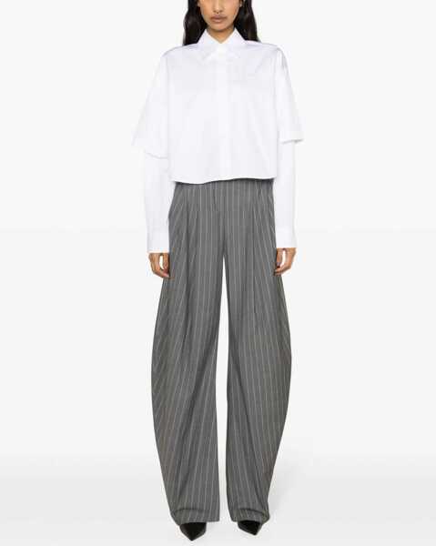 Camasi elegante Off-White Poplin Shirt WHITE Femei (BM 14131304) 2