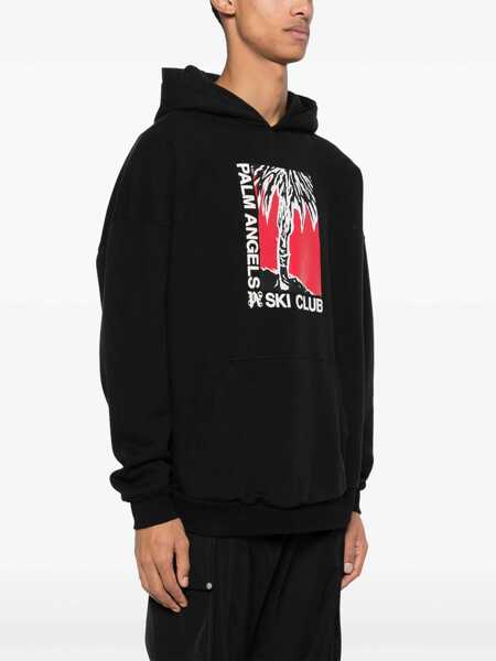 Bluze de trening Palm Angels Palm Ski Club Print Sweatshirt BLACK Barbati (BM 14131613) 3