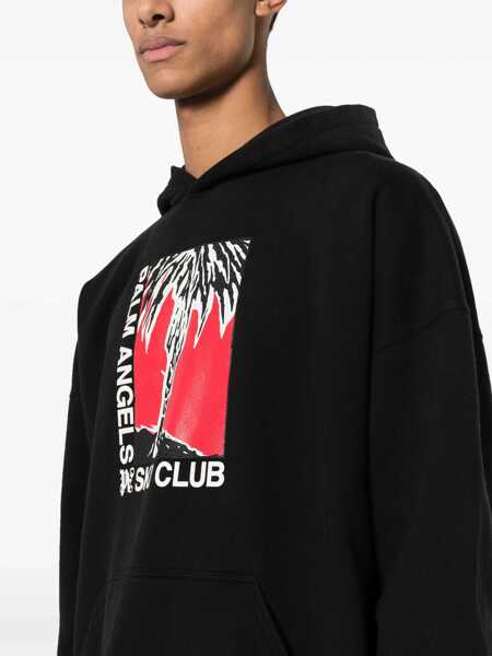 Bluze de trening Palm Angels Palm Ski Club Print Sweatshirt BLACK Barbati (BM 14131613) 5