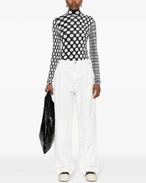 Pantaloni casual MM6 Maison Margiela Cotton Canvas Pants WHITE Barbati (BM 14132381) 3