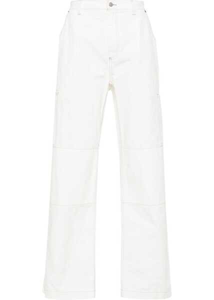 Pantaloni casual MM6 Maison Margiela Cotton Canvas Pants WHITE Barbati (BM 14132381) 1
