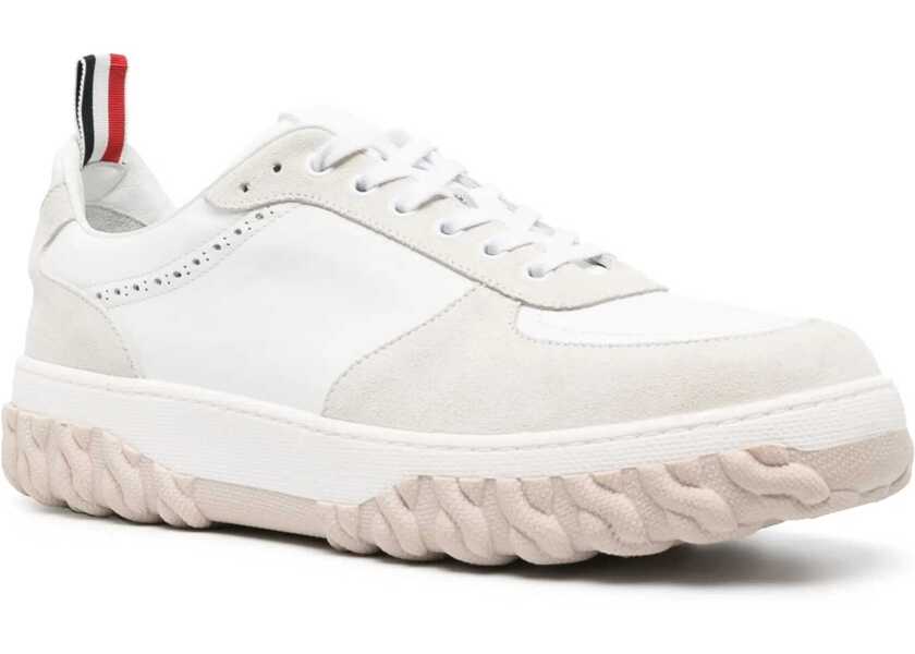 Sneakers Thom Browne Leather Sneaker WHITE Barbati (BM 14132507) 2