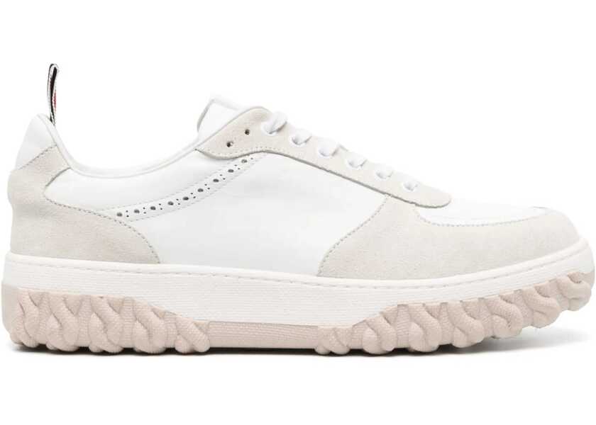 Sneakers Thom Browne Leather Sneaker WHITE Barbati (BM 14132507) 1